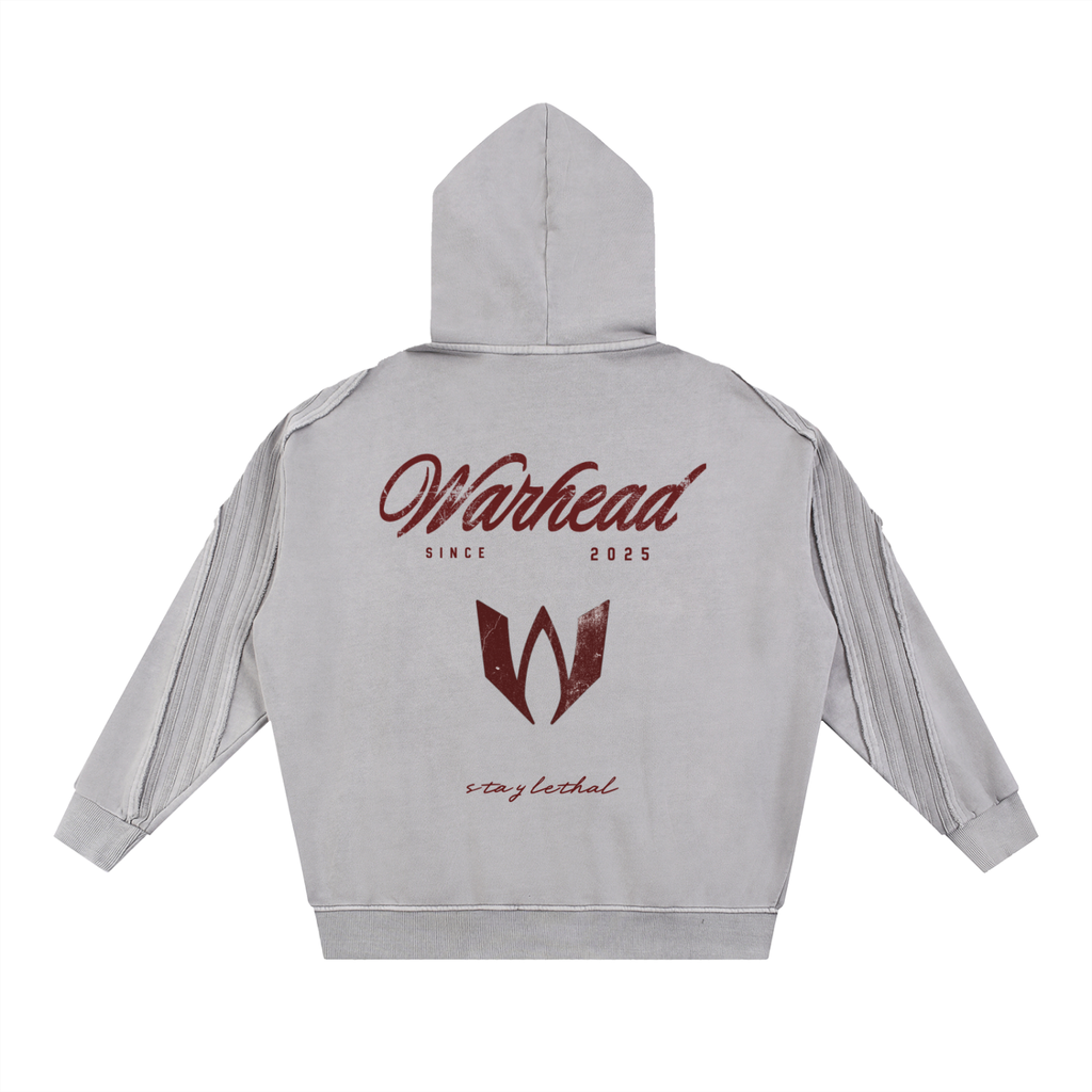 Origin Washed Raw Edge Zip Hoodie